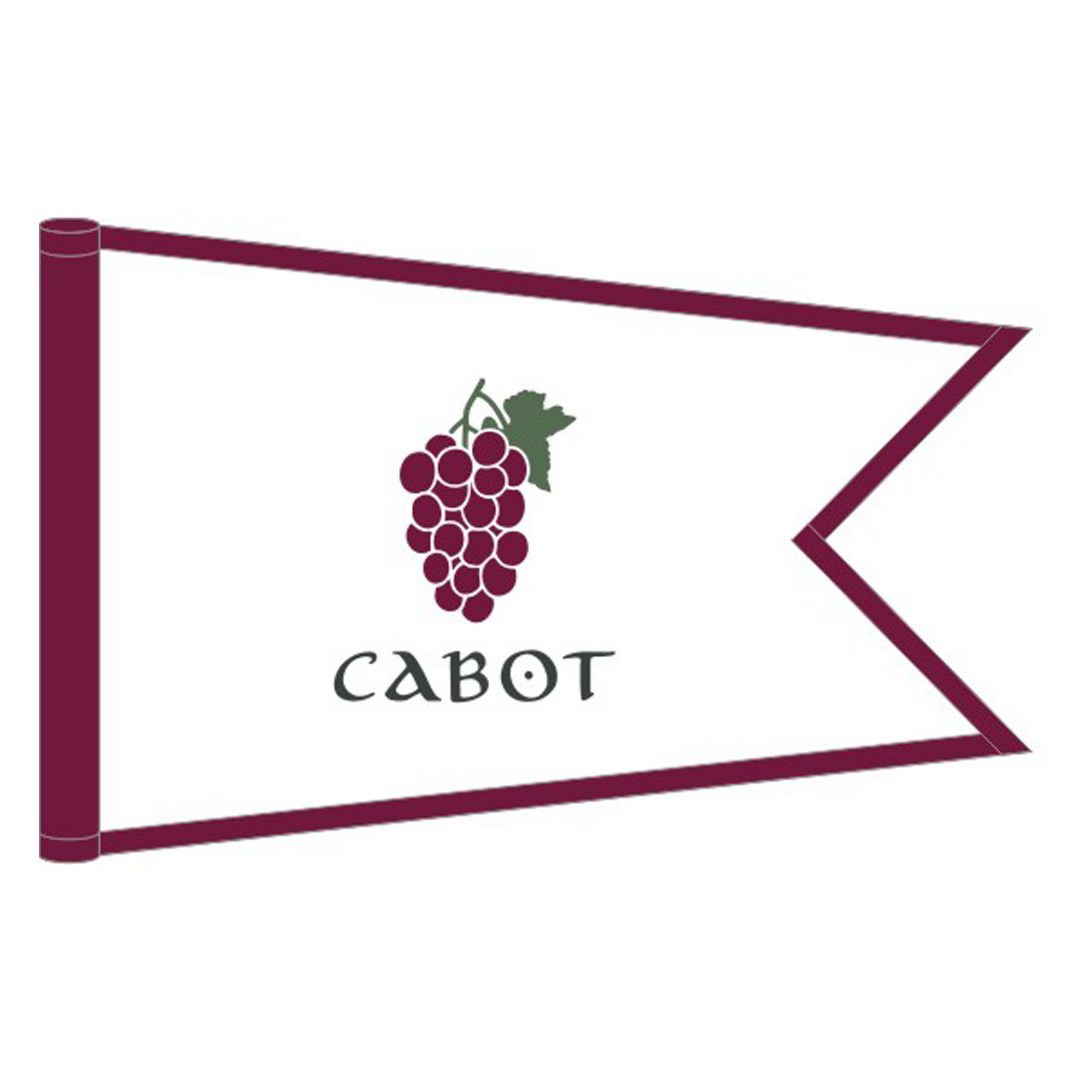 Drapeau du parcours des raisins de Bordeaux Cabot