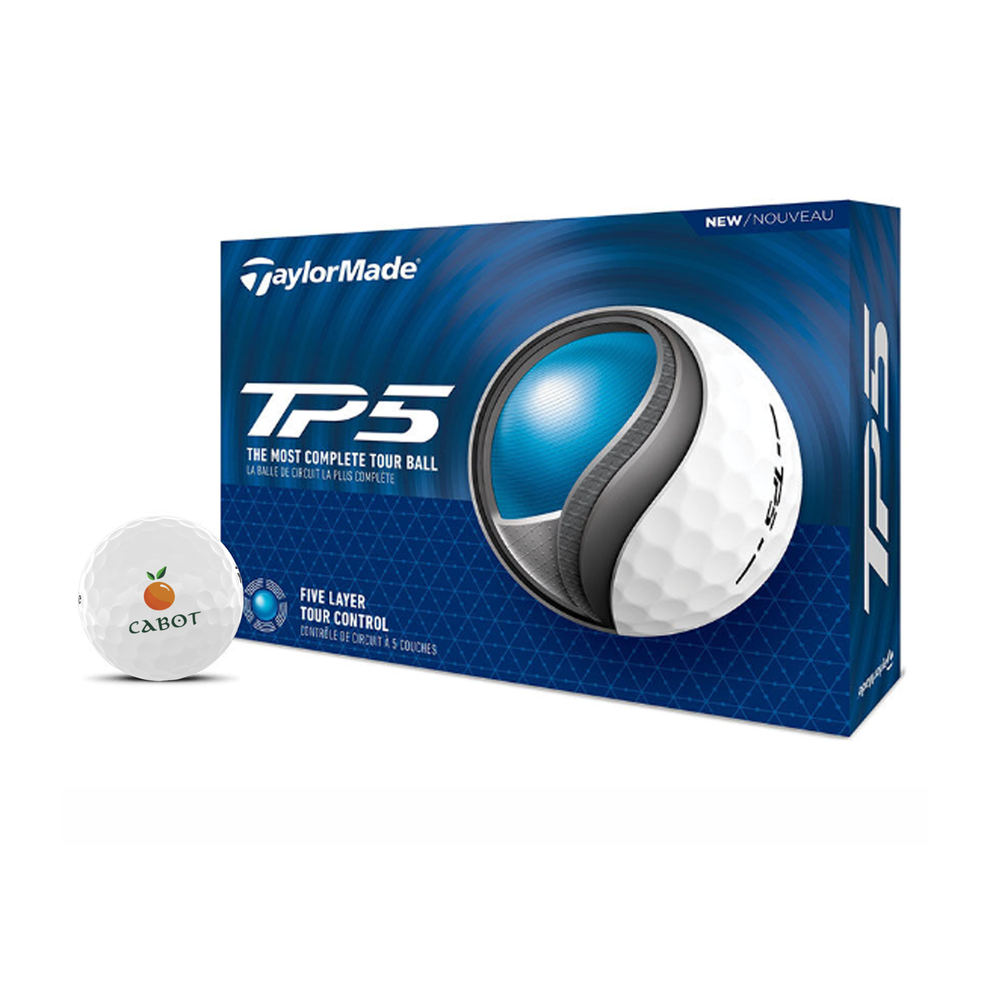 Lot de 12 balles de golf TaylorMade TP5 Cabot Citrus Farms