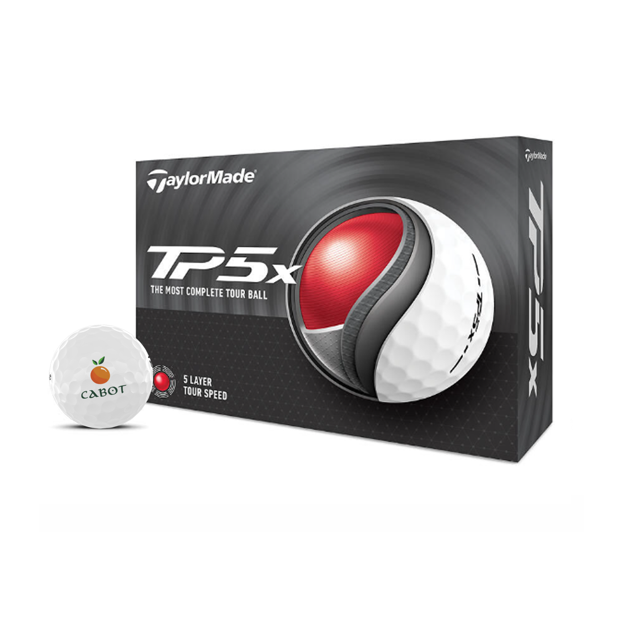 Lot de 12 balles de golf TaylorMade TP5x Cabot Citrus Farms